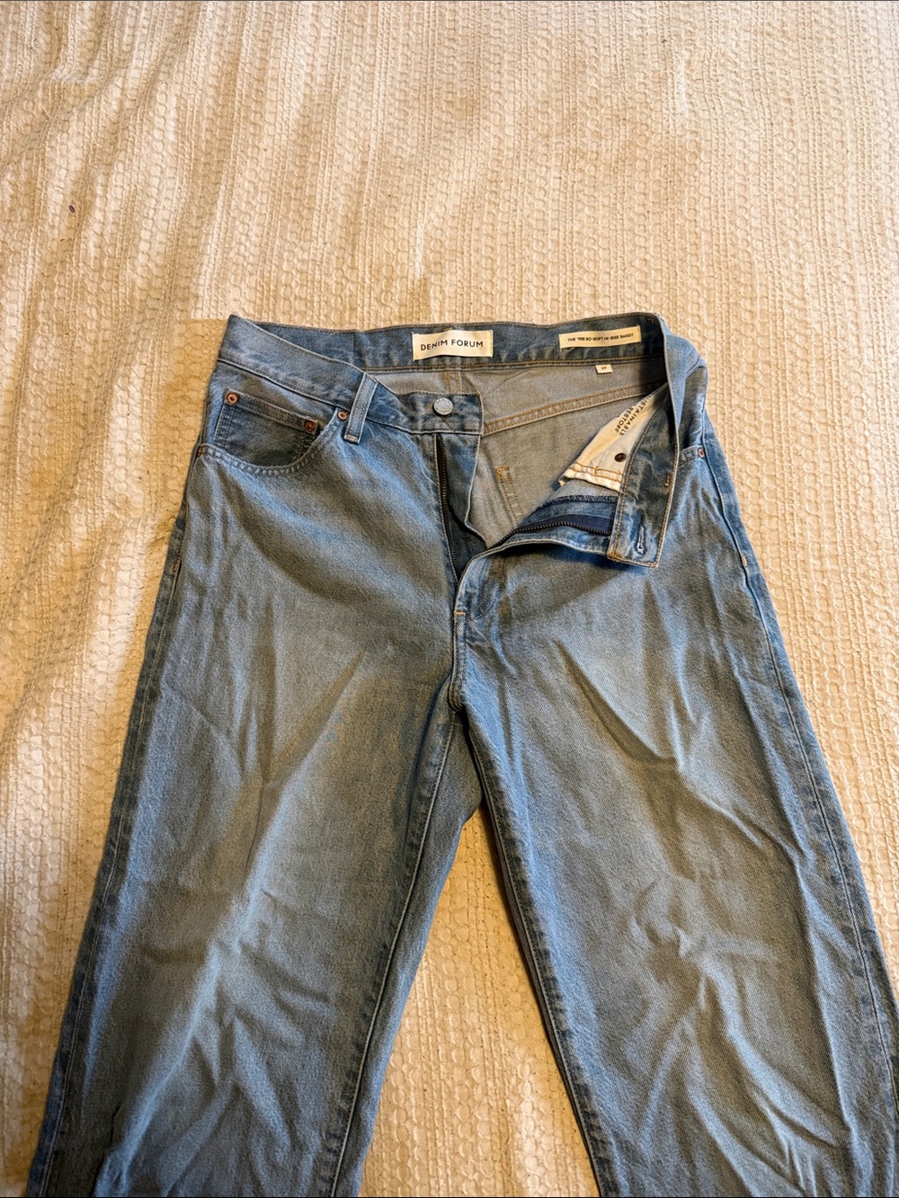 Denim Forum women’s Light Blue Straight-Leg Jeans